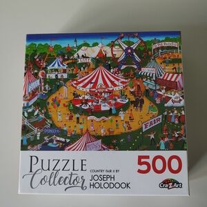 CraZart Joseph Holodook Puzzle Collector County Fair Jigsaw 500 Pieces